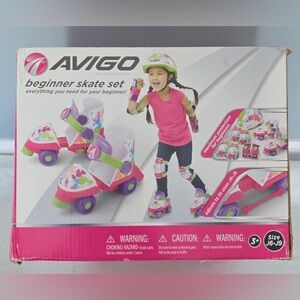 Kids Skate Set - Pink and Green
